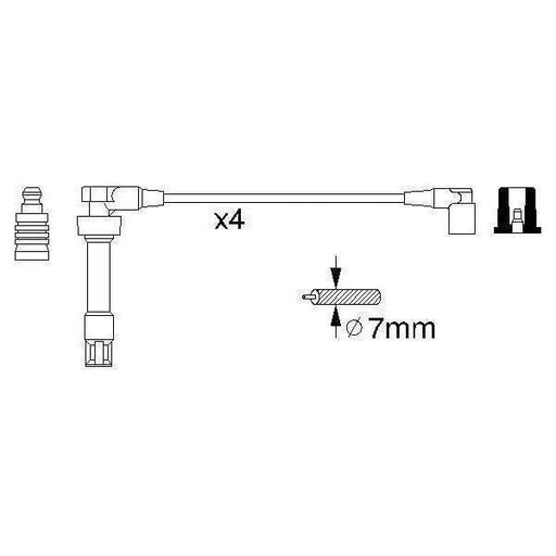 Genuine Bosch Ignition Lead B307 Fits Bmw Z3 Cabrio - 1.9 - 95-99 0986356307 Bosch  - Town Parts