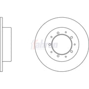 Fahren 2 x Solid Rear Brake Discs FBD6204