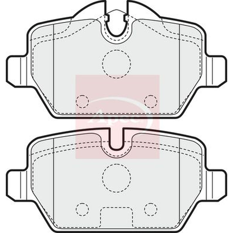 Apec Rear Brake Pad Set PAD1459