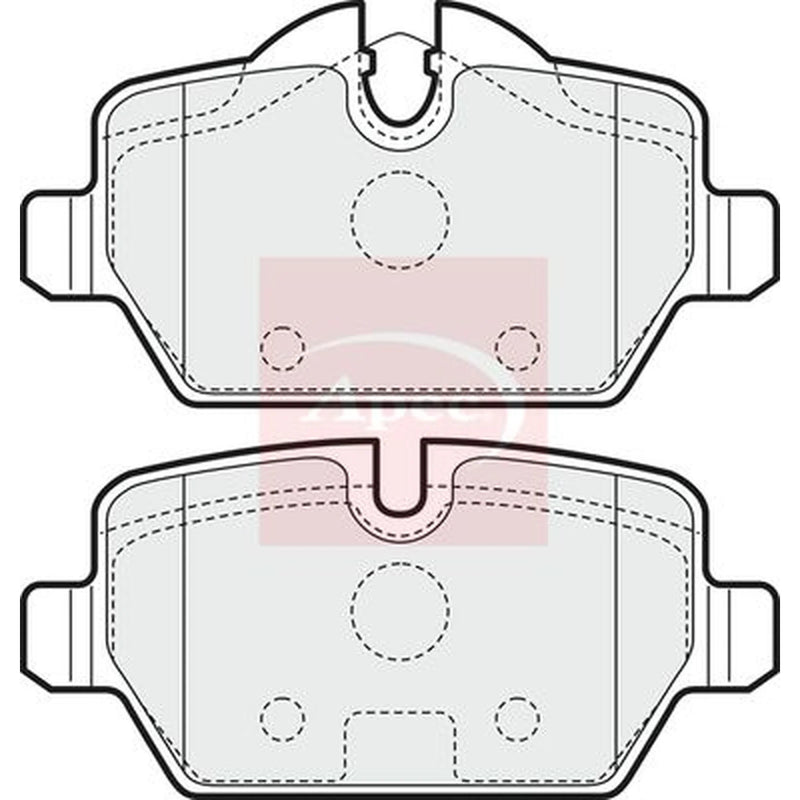 Apec Rear Brake Pad Set PAD1459