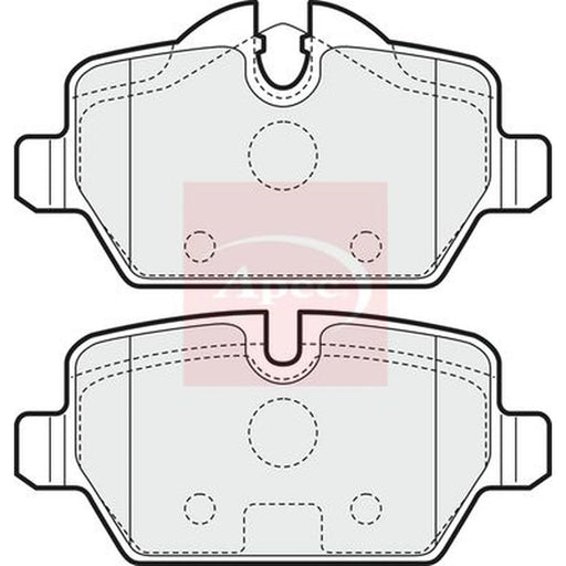 Apec Rear Brake Pad Set PAD1459