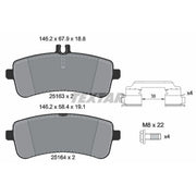 Textar Rear Brake Pad Set 2516302