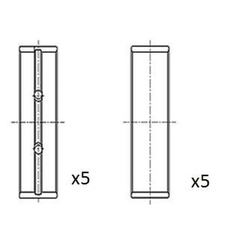 FAI Main Bearing Set 64mm BM1027-STD