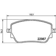 Mintex Rear Brake Pad Set MDB4108