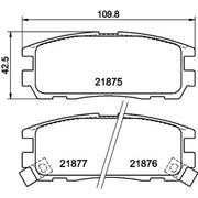 DON Rear Brake Pad Set PCP1270