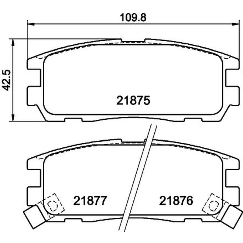 DON Rear Brake Pad Set PCP1270