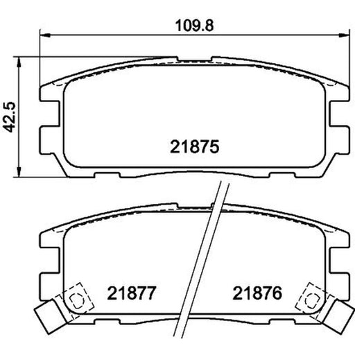 Mintex Rear Brake Pad Set MDB1698