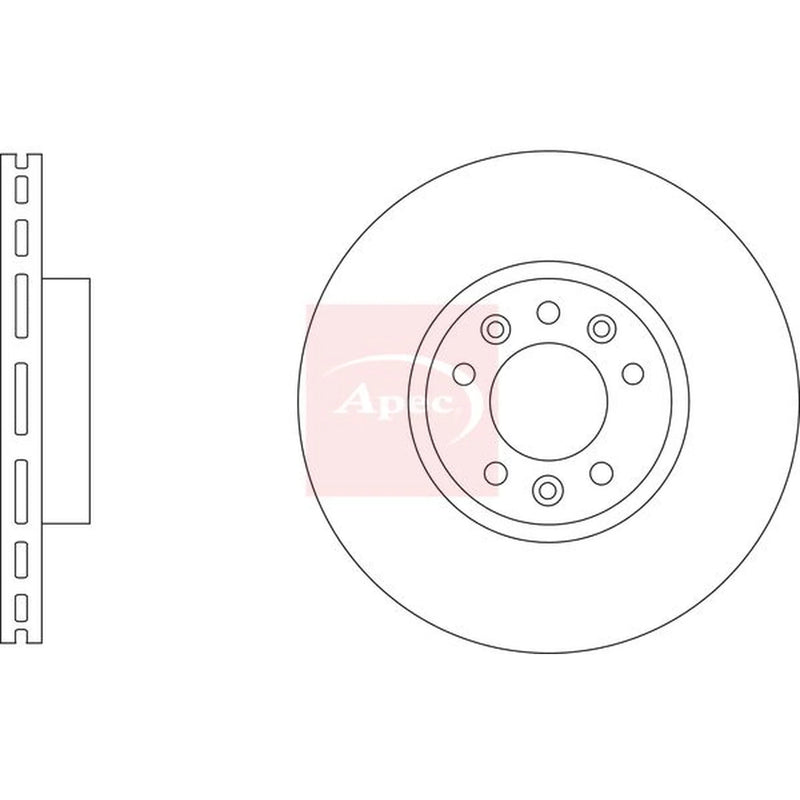 Apec 2 x Front Brake Discs DSK3341