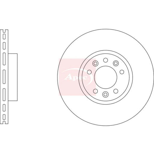 Apec 2 x Front Brake Discs DSK3341