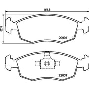 Mintex Front Brake Pad Set MDB4007