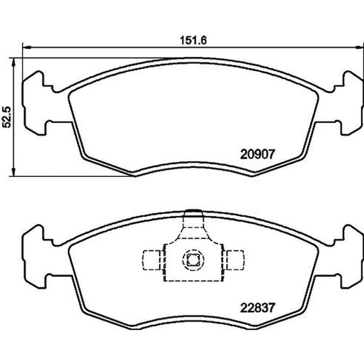 Mintex Front Brake Pad Set MDB4007