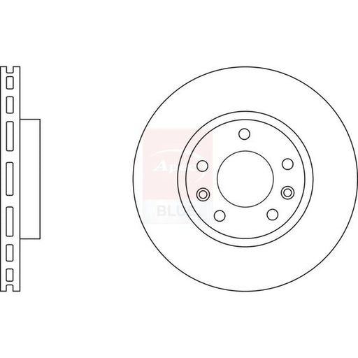 Apec 2 x Vented Front Brake Discs SDK6793