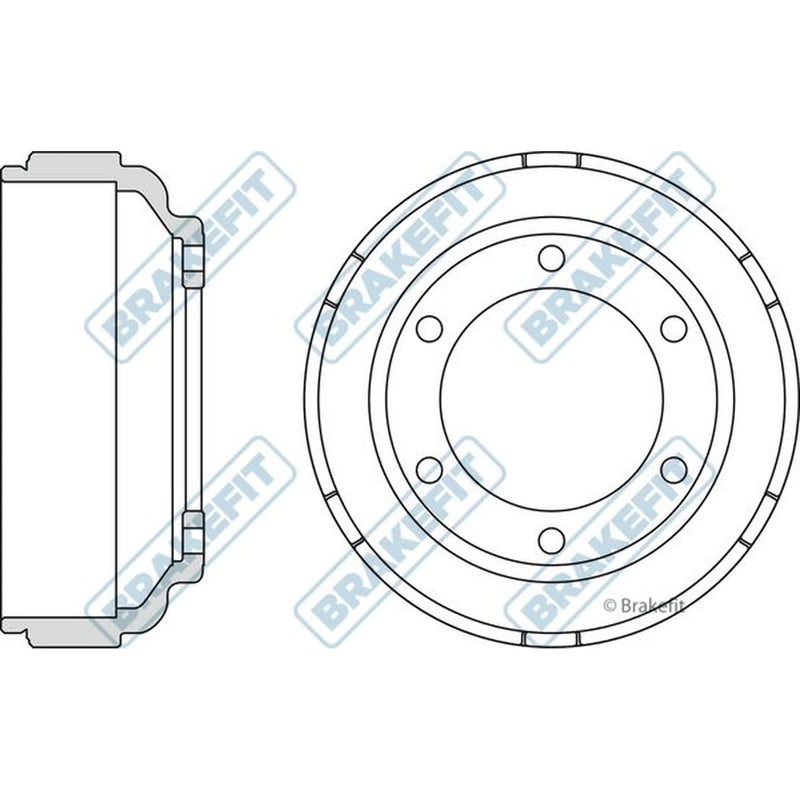 Apec Brake Drum Assembly Rear BDR9010