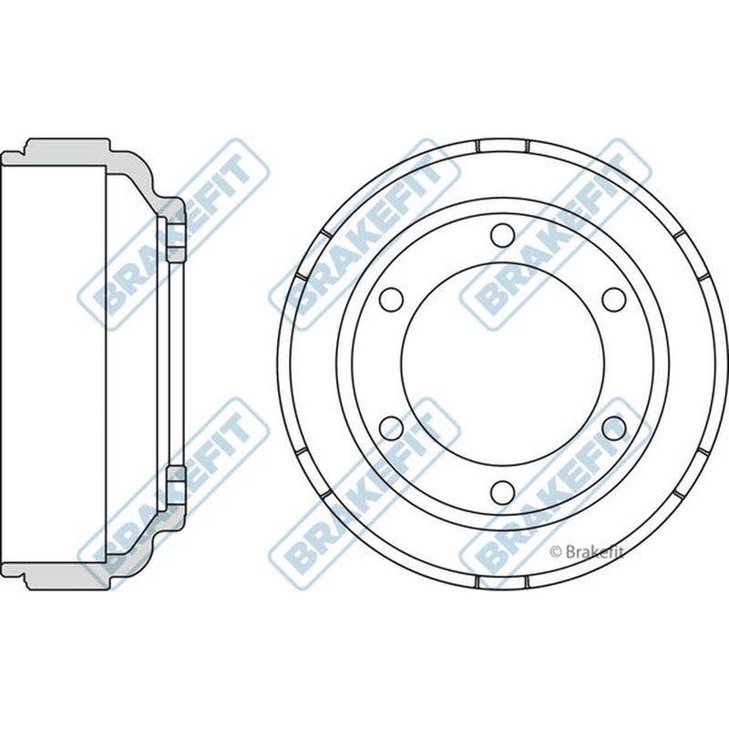 Apec Brake Drum Assembly Rear BDR9010