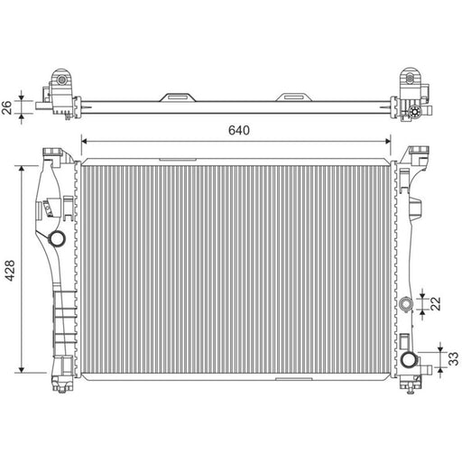 Valeo Engine Radiator 701441