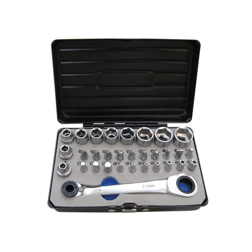 Laser Tools Socket and Bit Set 1/4"D 31pc - PL