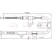Apec Handbrake Cable Left Rear CAB1309
