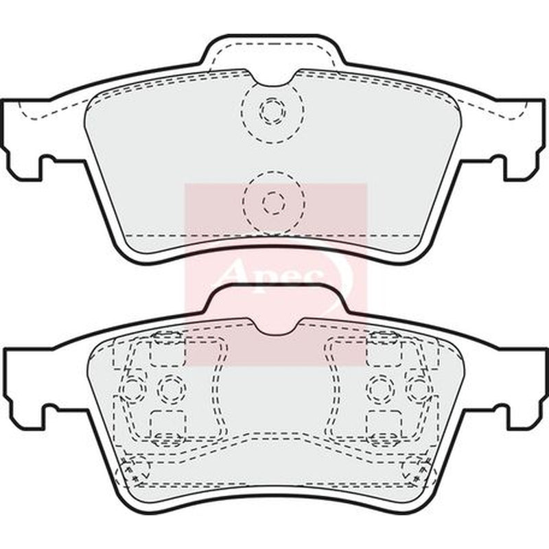Apec Rear Brake Pad Set PAD1195