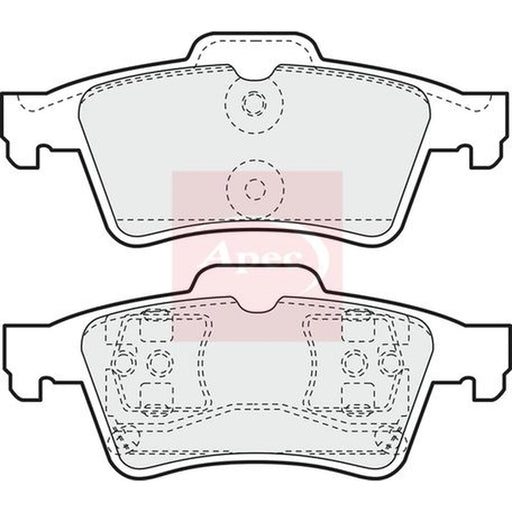 Apec Rear Brake Pad Set PAD1195