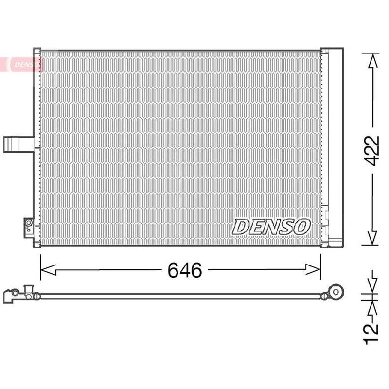Denso Air Conditioning Condenser DCN17027