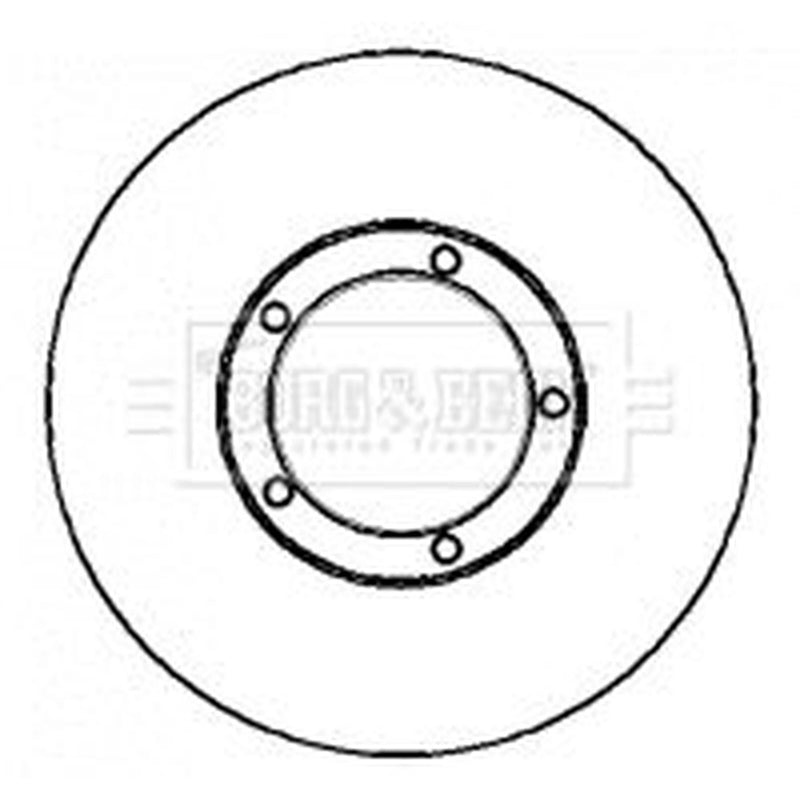Borg & Beck 2 x Vented Front Brake Discs BBD4341