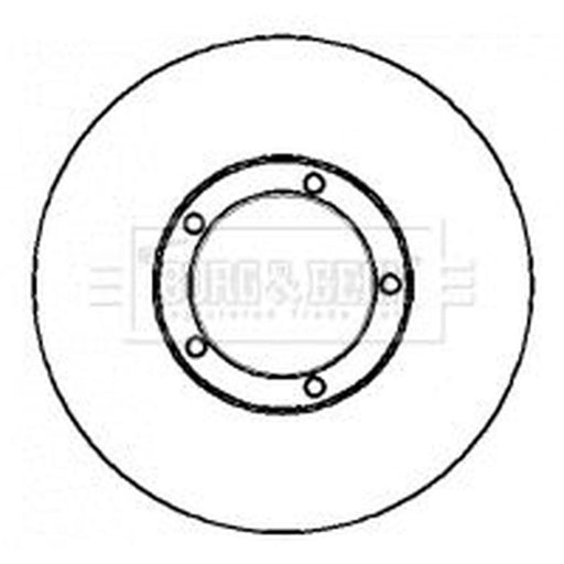 Borg & Beck 2 x Vented Front Brake Discs BBD4341