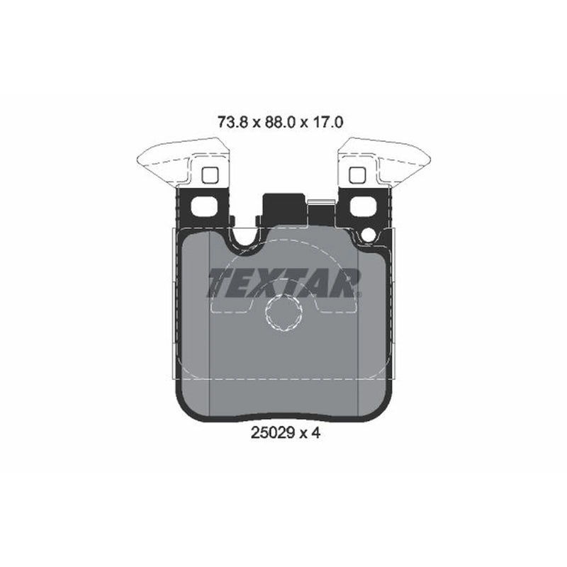 Textar Rear Brake Pad Set 2502902