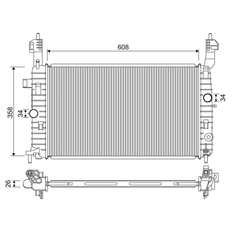 Valeo Engine Radiator 701332