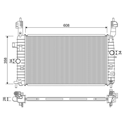 Valeo Engine Radiator 701332