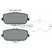 Textar Rear Brake Pad Set 2429801