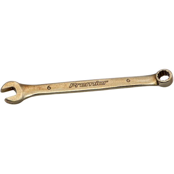 Sealey Combination Spanner 6mm 12pt (Light Brown/Gold)