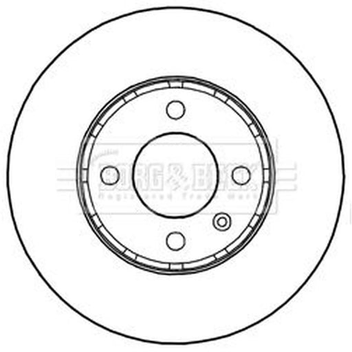 Borg & Beck 2 x Vented Front Brake Discs BBD5236