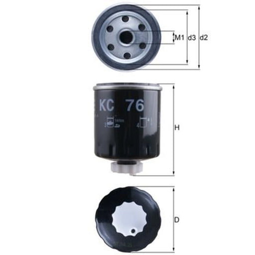 Mahle Fuel Filter Element KC 76