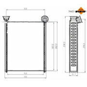 NRF Heater Matrix Core Heat Exchanger 54423
