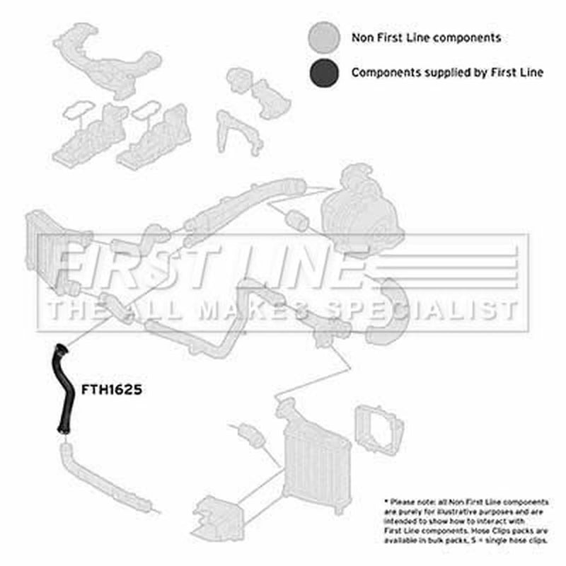 First Line Intercooler Turbo Charge Air Hose FTH1625