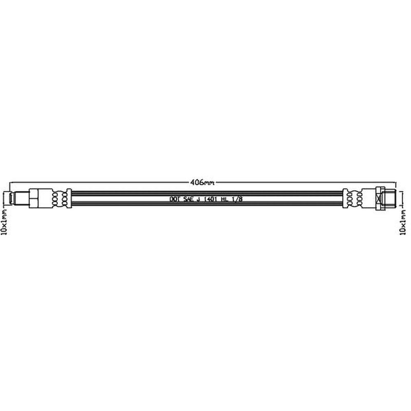 Abtex Brake Hydraulic Hose Line Front ABH1272