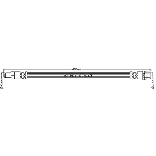 Juratek Brake Hydraulic Hose Line Front JBH1272