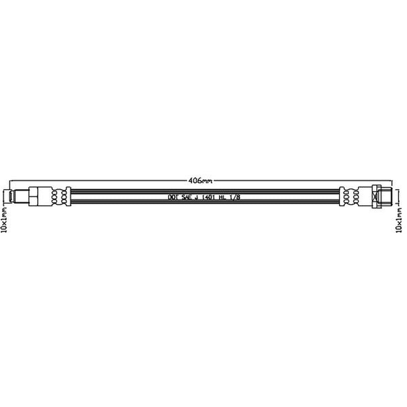 Abtex Brake Hydraulic Hose Line Front ABH1272
