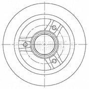 Borg & Beck 2 x Solid Front Brake Discs BBD5475S
