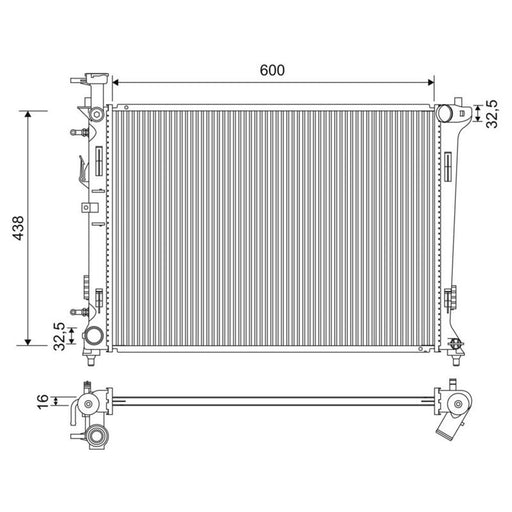 Valeo Engine Radiator 701197