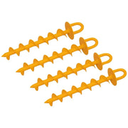Roughneck Heavy-Duty Screw-in Ground Anchor Set, 4 Piece - 64-636