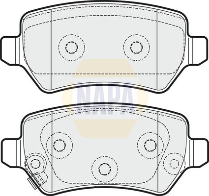 NAPA Front & Rear Pads fits KIA