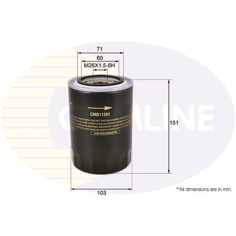 Comline Engine Oil Filter CMB11351