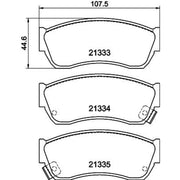 Mintex Front Brake Pad Set MDB1474