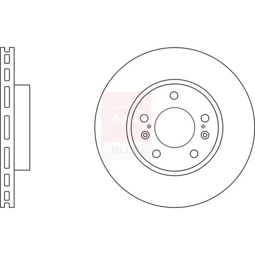 Apec 2 x Vented Front Brake Discs SDK6792