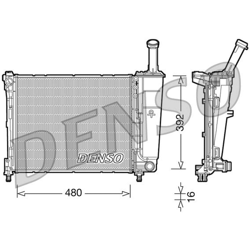 Denso Engine Radiator DRM13016