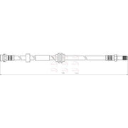 Apec Brake Hydraulic Hose Line Front HOS3796
