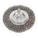 Sealey Flat Wire Brush Stainless Steel 75mm with 6mm Shaft SFBS75 Sealey  - Town Parts