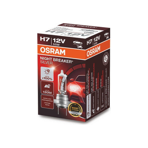 Osram NIGHT BREAKER SILVER H7, +100% more brightness, halogen headlamp, 64210NBS Osram  - Town Parts