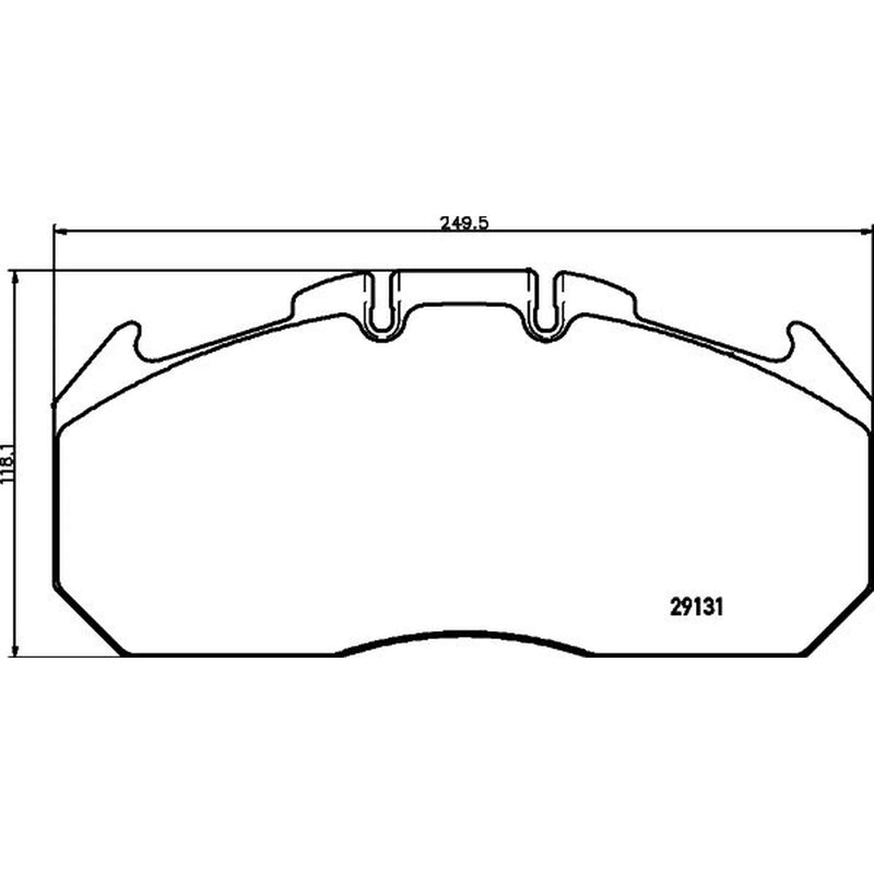 DON Front Brake Pad Set CVP088K